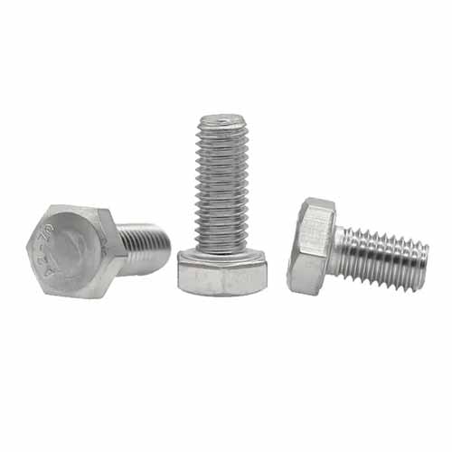 Inch American High Strength Plain Stainless Steel Fully Threaded Hexagon Hex Head Bolt Screw Nut