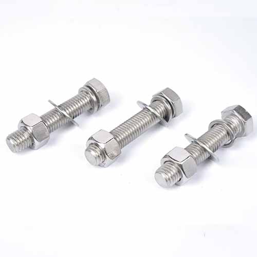 Fastener Hex Bolt Full Thread Hexagon Head Screw Bolt Din933 Bolt and Nut Set Manufacturer Stainless Steel
